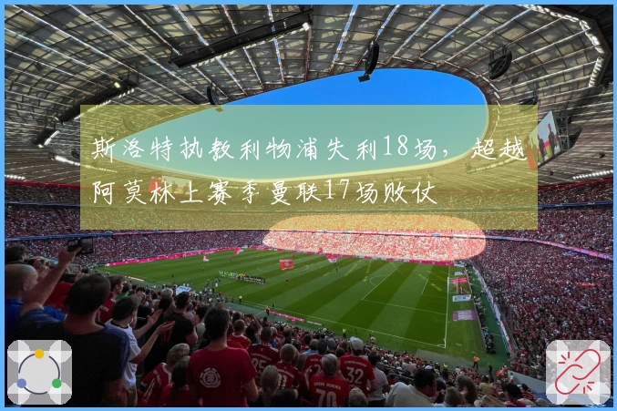 斯洛特执教利物浦失利18场，超越阿莫林上赛季曼联17场败仗